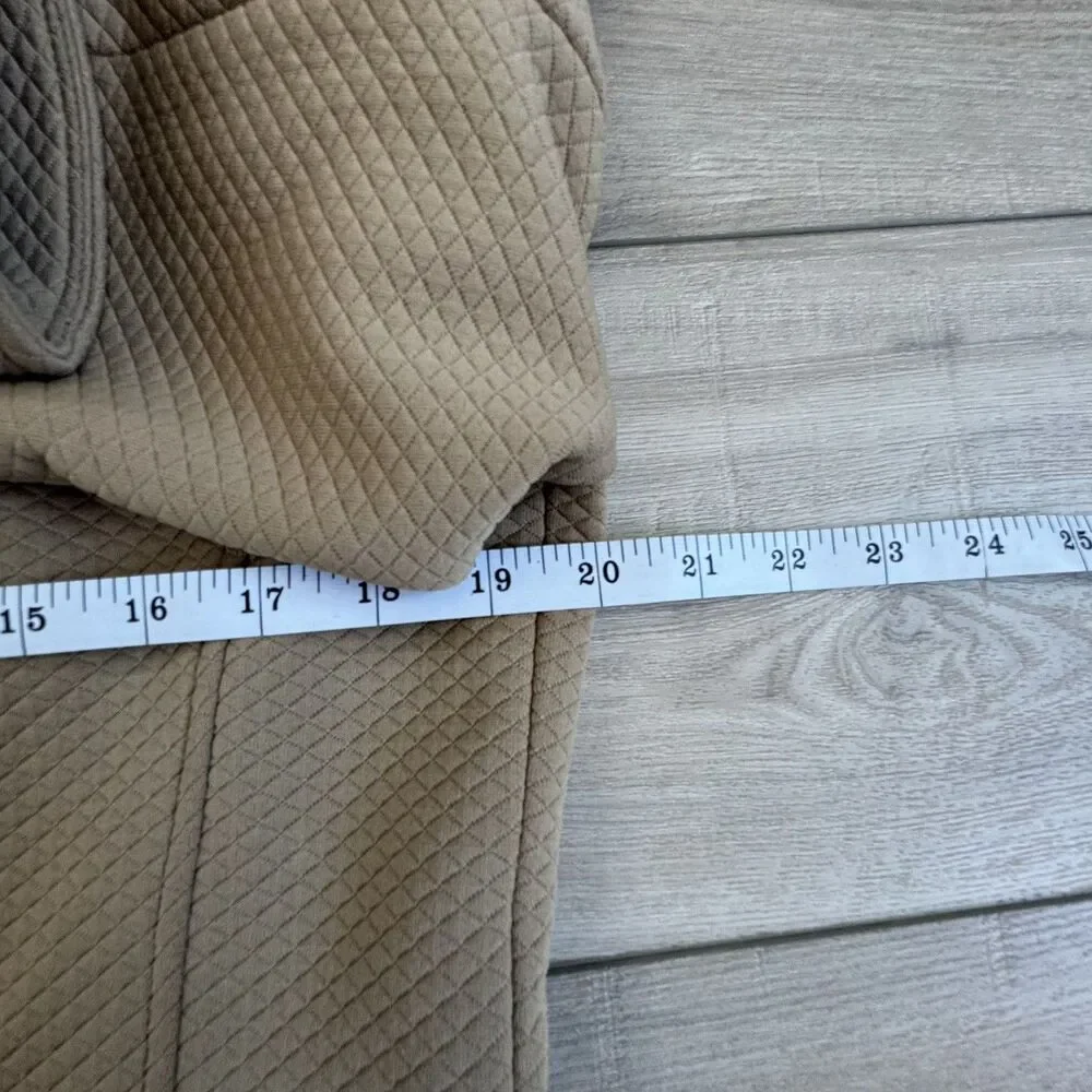 Talbots Women's Quilted Zip-Front Jacket in a classic Tan/Camel color, Size‎ 12